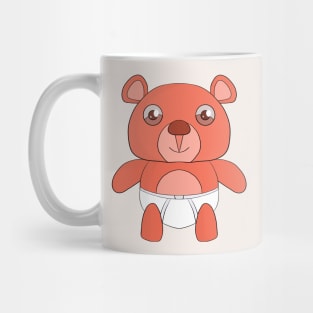 Teddy bear wearing underwear Mug